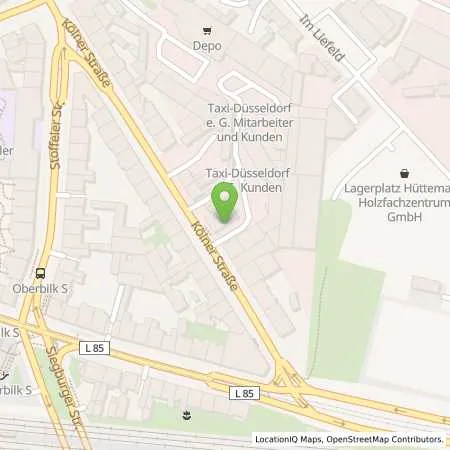 Standortübersicht der Tankstelle Aral Tankstelle in 40227 Düsseldorf