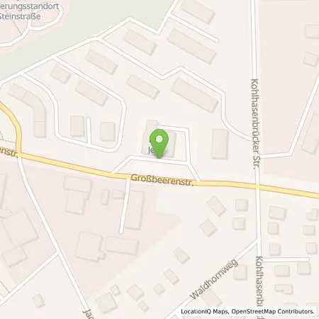 Standortübersicht der Tankstelle JET POTSDAM GROSSBEERENSTR. 344 in 14480 POTSDAM