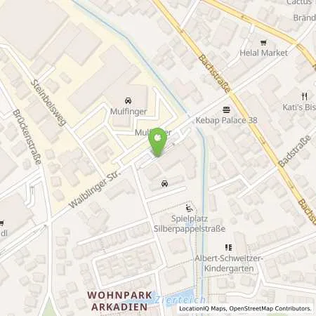 Standortübersicht der Tankstelle JET WINNENDEN WAIBLINGER STR. 15 in 71364 WINNENDEN