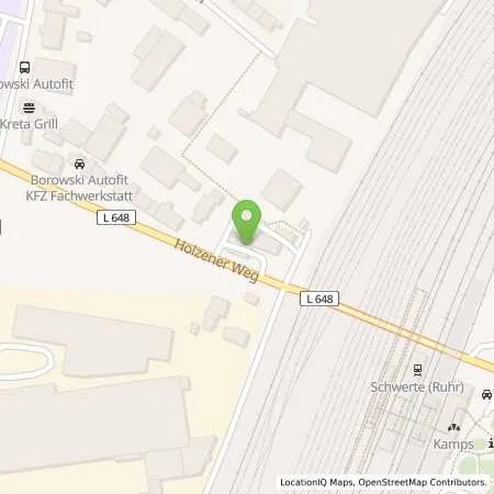 Standortübersicht der Tankstelle Esso Tankstelle in 58239 SCHWERTE