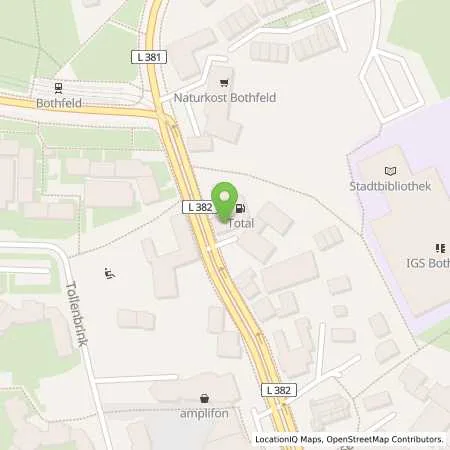 Standortübersicht der Tankstelle TotalEnergies Hannover in 30659 Hannover