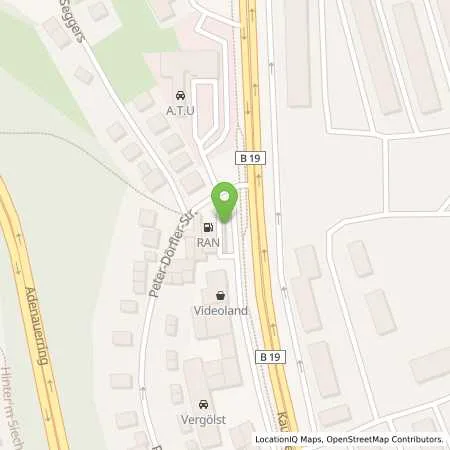 Standortübersicht der Tankstelle RAN Station in 87437 Kempten