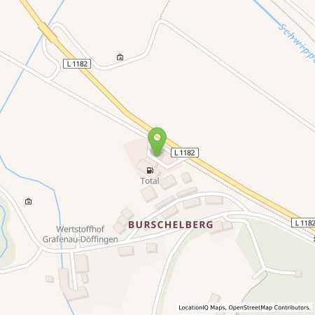 Standortübersicht der Benzin-Super-Diesel Tankstelle: TotalEnergies Grafenau in 71120, Grafenau