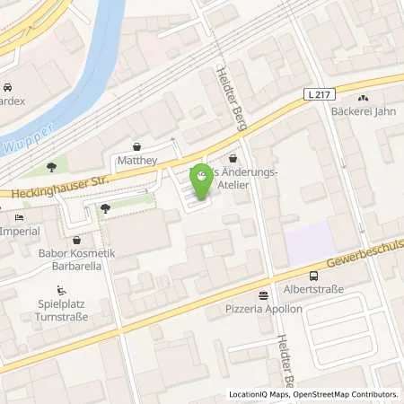 Standortübersicht der Tankstelle JET WUPPERTAL HECKINGHAUSER STR. 36 in 42289 WUPPERTAL