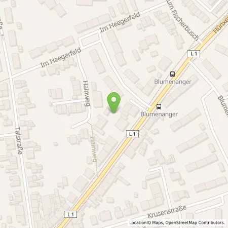 Standortübersicht der Tankstelle JET DINSLAKEN HUENXER STR. 217 in 46537 DINSLAKEN