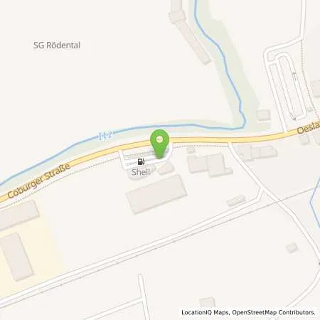 Standortübersicht der Tankstelle Shell Roedental Coburger Str. 3 in 96472 Roedental