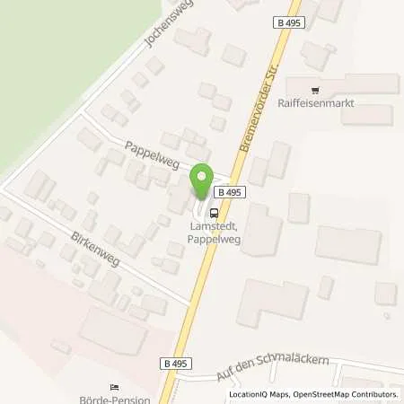 Standortübersicht der Tankstelle Esso Tankstelle in 21769 LAMSTEDT