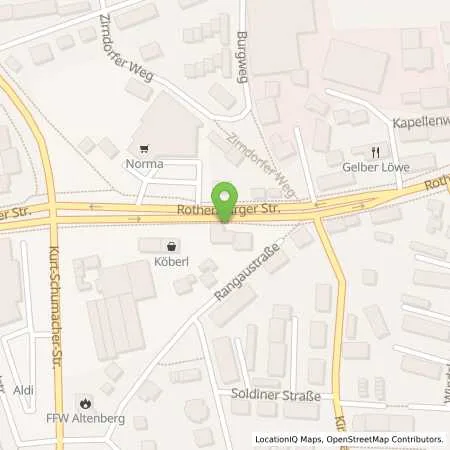 Standortübersicht der Tankstelle JET OBERASBACH ROTHENBURGER STR. 33 in 90522 OBERASBACH