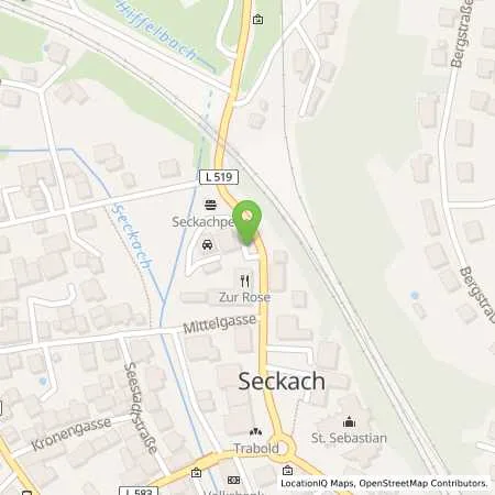 Standortübersicht der Tankstelle AVIA Tankstelle in 74743 Seckach