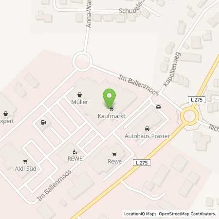 Standortübersicht der Tankstelle Kaufmarkt Bad Waldsee in 88339 Bad Waldsee