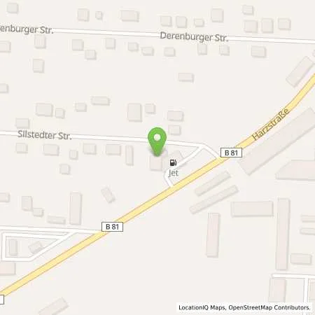 Standortübersicht der Tankstelle JET HALBERSTADT SILSTEDTER STR. 32 in 38820 HALBERSTADT