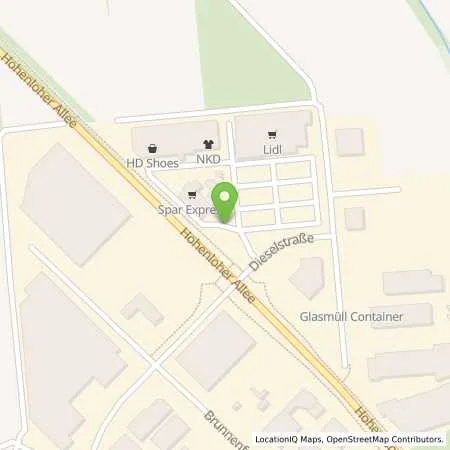 Standortübersicht der Tankstelle JET PFEDELBACH DIESELSTR. 1 in 74629 PFEDELBACH