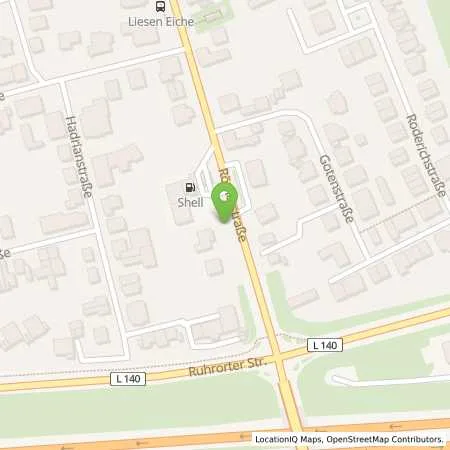 Standortübersicht der Tankstelle Shell Moers Roemerstr. 391 in 47441 Moers