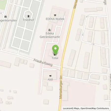 Standortübersicht der Tankstelle TotalEnergies Freyburg in 06632 Freyburg