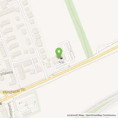 Standortübersicht der Tankstelle TotalEnergies ALLGUTH c/o Frank Böhm in 82110 Germering