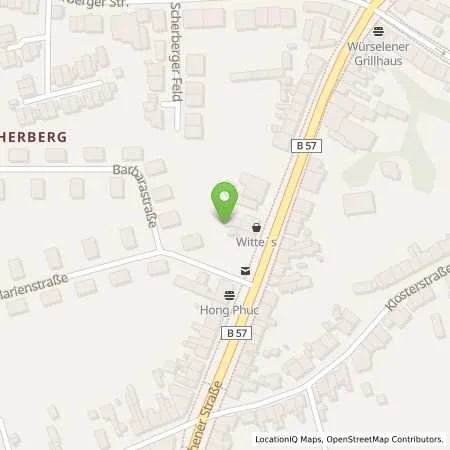 Standortübersicht der Tankstelle JET WUERSELEN AACHENER STR. 86 in 52146 WUERSELEN