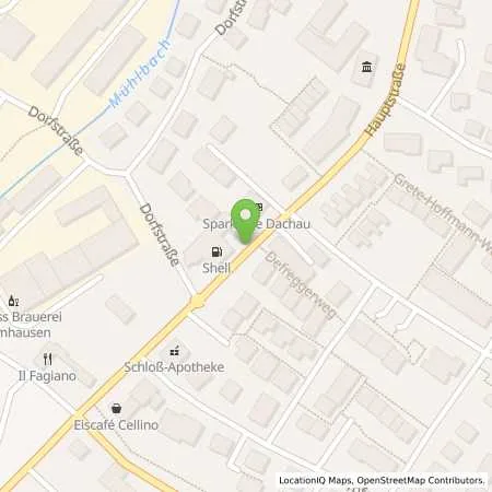 Standortübersicht der Tankstelle Shell Haimhausen Hauptstr. 7 in 85778 Haimhausen