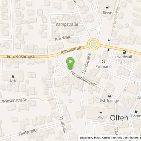 Standortübersicht der Tankstelle bft Olfen Funnenkampstr. in 59399 Olfen