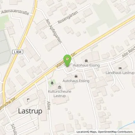 Standortübersicht der Tankstelle TotalEnergies Lastrup in 49688 Lastrup