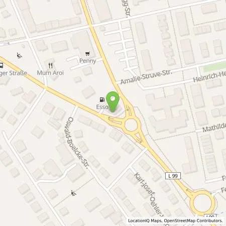 Standortübersicht der Tankstelle Esso Tankstelle in 77654 OFFENBURG
