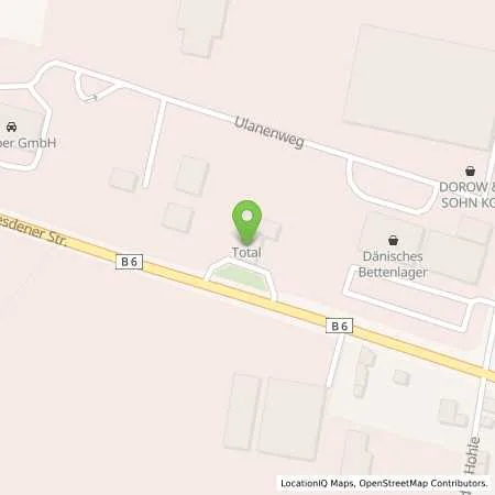 Standortübersicht der Tankstelle TotalEnergies Oschatz in 04758 Oschatz