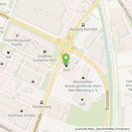 Standortübersicht der Tankstelle Fricke in 32805 Horn-Bad Meinberg