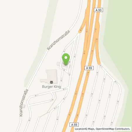 Standortübersicht der Tankstelle Kiefersfelden in 83088 Kiefersfelden