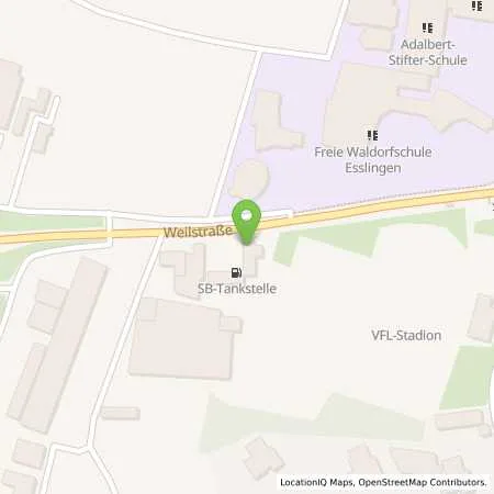 Standortübersicht der Tankstelle MTS Waschpark in 73734 Esslingen