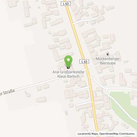 Standortübersicht der Benzin-Super-Diesel Tankstelle: Aral Tankstelle in 01979, Lauchhammer