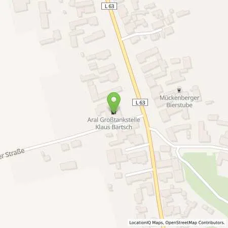 Standortübersicht der Tankstelle Aral Tankstelle in 01979 Lauchhammer