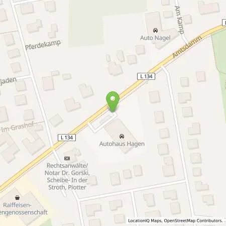 Standortübersicht der Tankstelle SERVICE STATION in 27628 Hagen