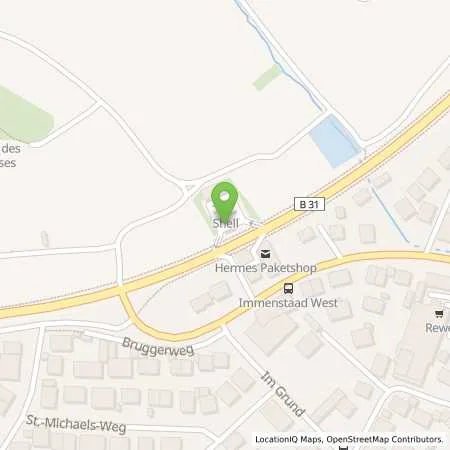 Standortübersicht der Tankstelle Shell Immenstaad Am Bodensee An der B 31 in 88090 Immenstaad Am Bodensee