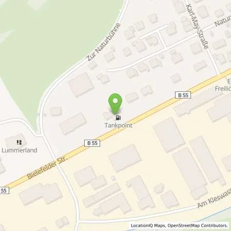 Standortübersicht der Tankstelle Fricke in 57368 Lennestadt