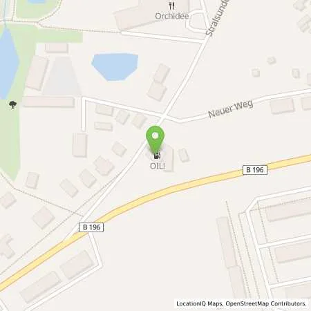 Standortübersicht der Tankstelle OIL! Tankstelle Bergen in 18528 Bergen