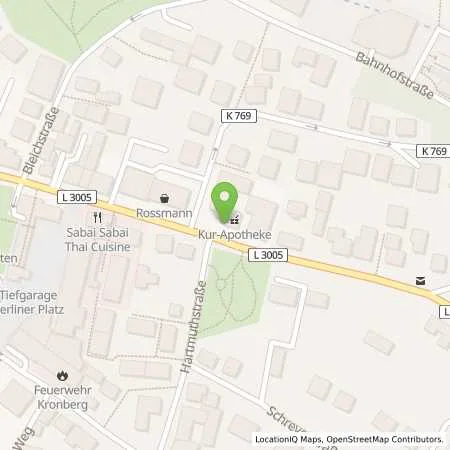 Standortübersicht der Tankstelle Esso Tankstelle in 61476 KRONBERG IM TAUNUS