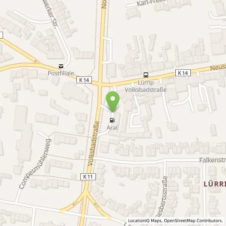 Standortübersicht der Tankstelle Aral Tankstelle in 41065 Mönchengladbach