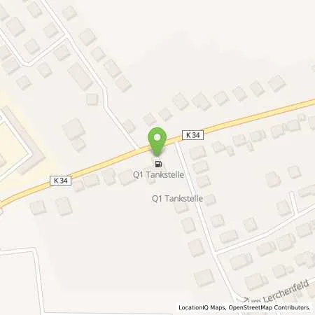 Standortübersicht der Tankstelle Q1 Tankstelle in 34314 Espenau