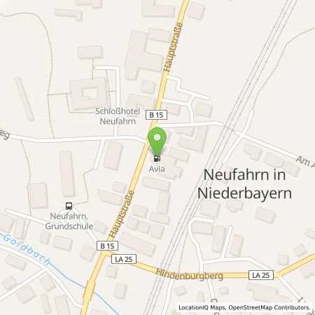 Standortübersicht der Tankstelle AVIA Tankstelle in 84088 Neufahrn