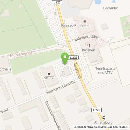 Standortübersicht der Tankstelle Holger Hoffmann in 22926 Ahrensburg