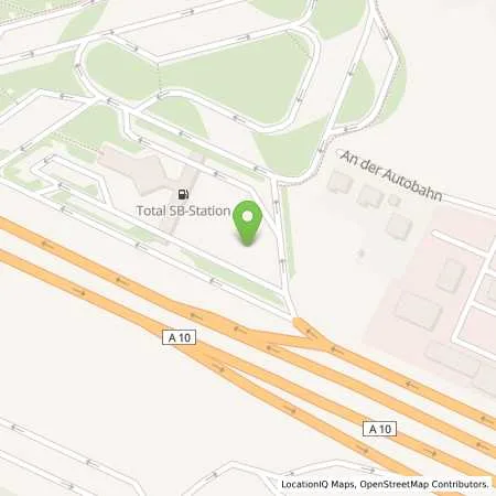 Standortübersicht der Tankstelle TOTAL MICHENDORF in 14552 MICHENDORF