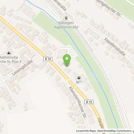 Standortübersicht der Tankstelle Söllingen in 76327 Pfinztal (Söllingen)