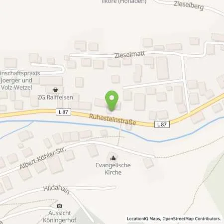 Standortübersicht der Tankstelle AVIA Ottenhöfen in 77883 Ottenhöfen