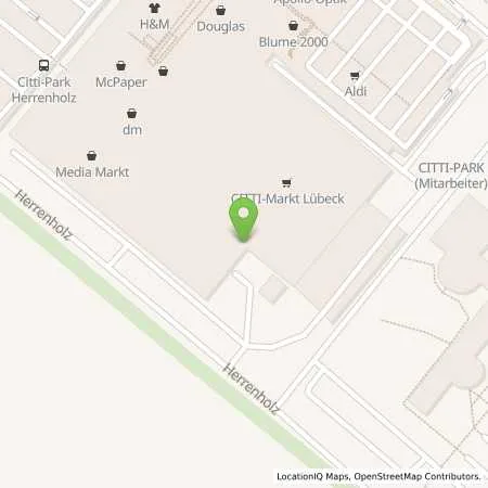 Standortübersicht der Tankstelle CITTI Tankstelle in 23556 Lübeck