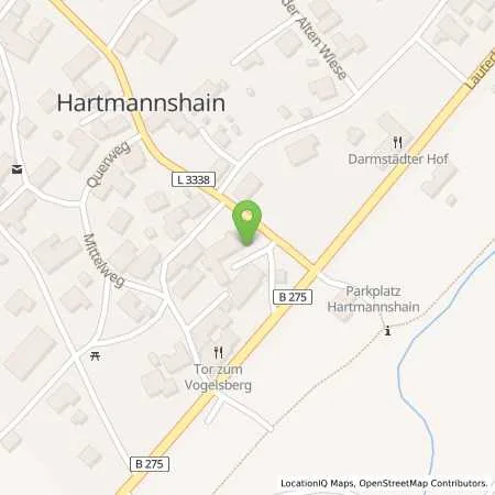 Standortübersicht der Tankstelle TSW Tankstelle Werner in 36355 Grebenhain