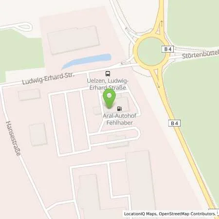 Standortübersicht der Tankstelle Aral Tankstelle in 29525 Uelzen