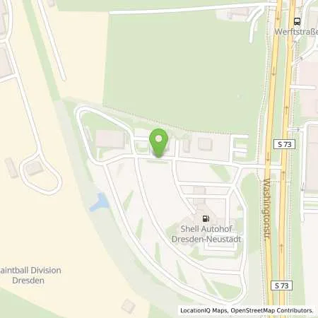 Standortübersicht der Tankstelle Shell Dresden Washingtonstr. 40 in 01139 Dresden