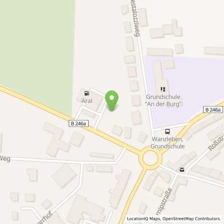 Standortübersicht der Tankstelle Aral Tankstelle in 39164 Wanzleben