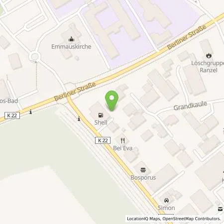 Standortübersicht der Tankstelle Shell Niederkassel Luelsdorf Feldmühlestr. 62 in 53859 Niederkassel Luelsdorf