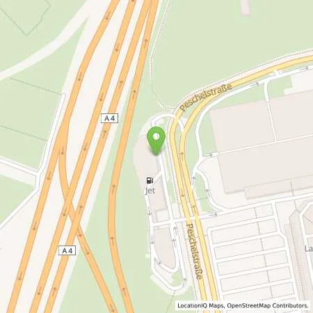 Standortübersicht der Tankstelle JET DRESDEN PESCHELSTR. 39 in 01139 DRESDEN