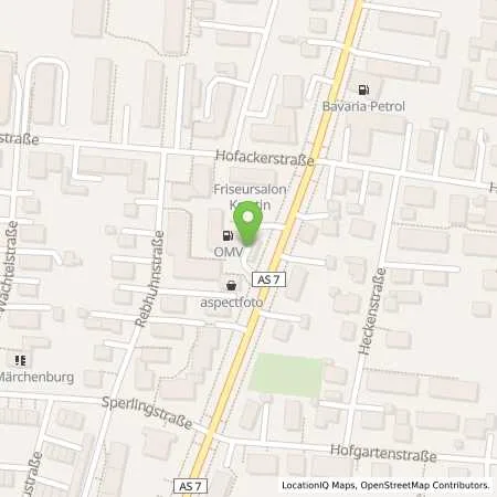 Standortübersicht der Tankstelle Augsburg Landsberger Strasse 43 in 86179 Augsburg